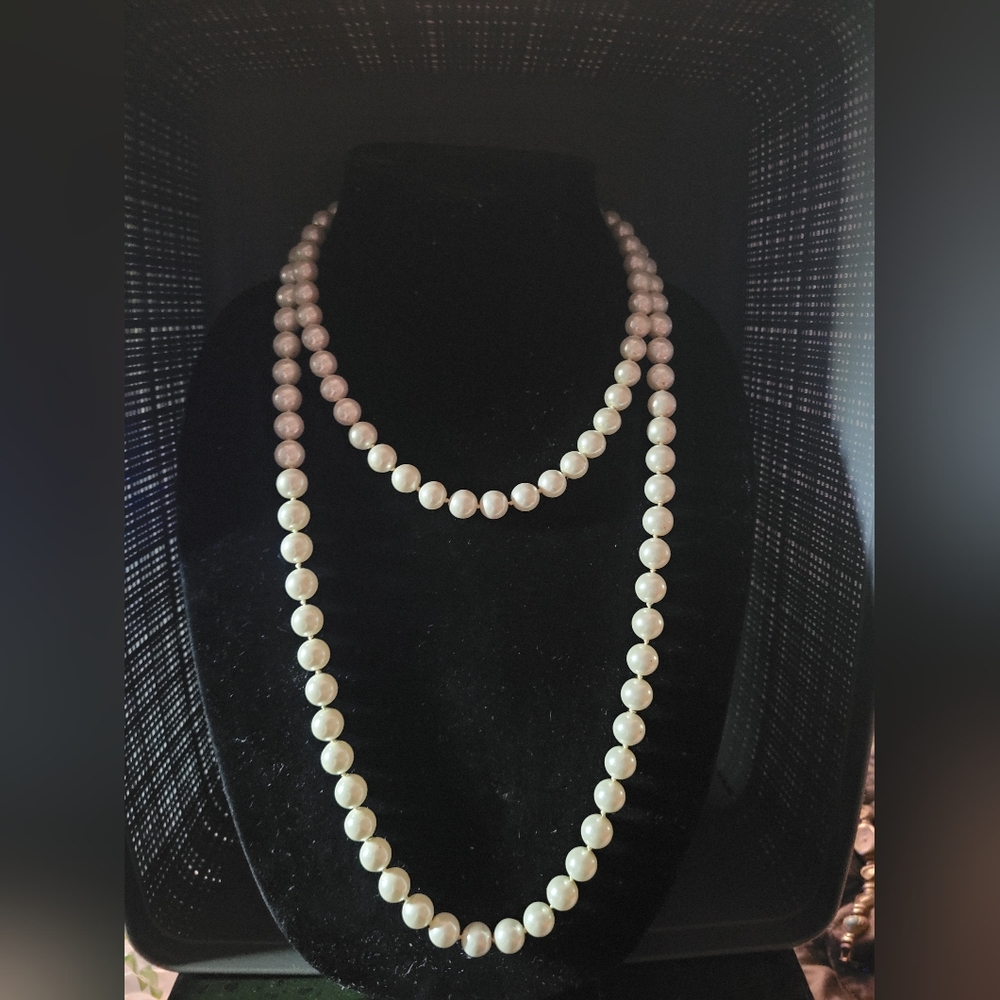 Fake pearl necklace